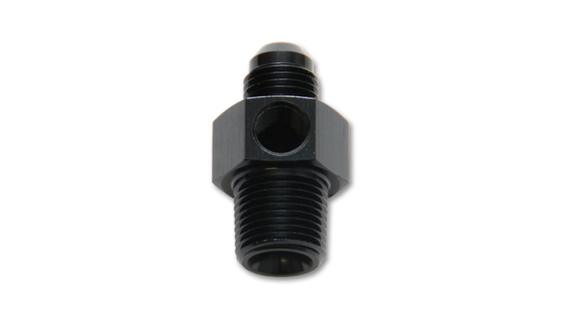 
  

Vibrant 16498 - VIB16498 - Vibrant -8AN Male to 3/8in NPT Male Union Adapter Fitting w/ 1/8in NPT Port - Shipped in Europe - Tuningsupply.com

