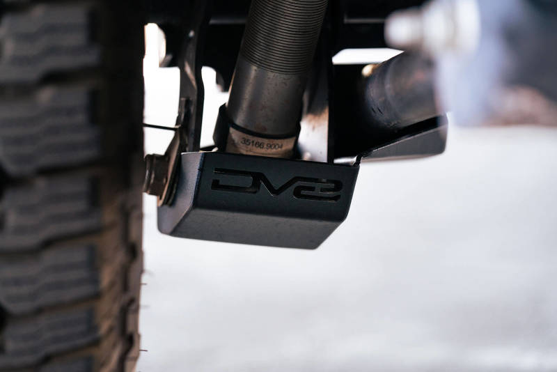 DV8 Offroad 2021-2022 Ford Bronco Rear Shock Guard Skid Plates-tuningsupply.com