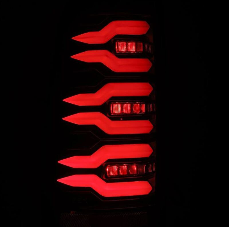 AlphaRex 99-06 Chevrolet Silverado Sierra LUXX-Series LED Tail Lights Alpha-Black-tuningsupply.com