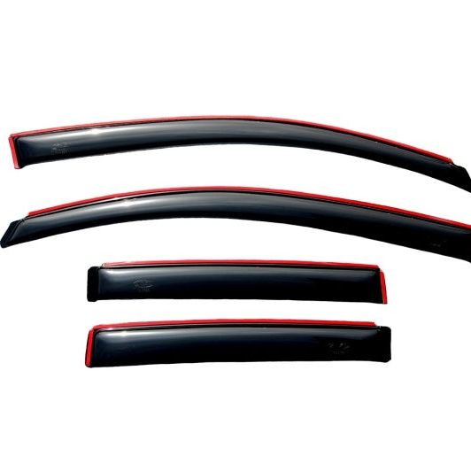 AVS 07-12 Dodge Caliber Ventvisor In-Channel Front & Rear Window Deflectors 4pc - Smoke-tuningsupply.com