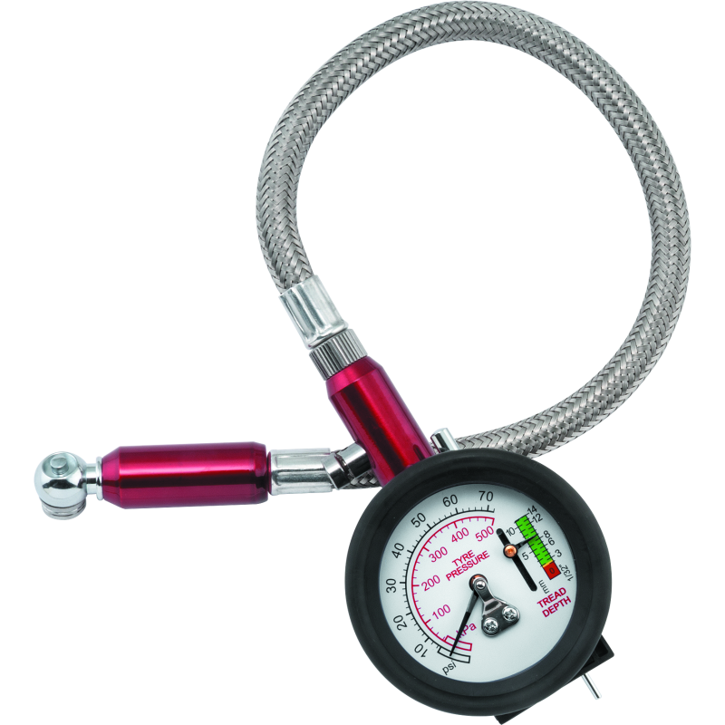 BikeMaster Tire Gauge 2-1 0-60 PSI-tuningsupply.com