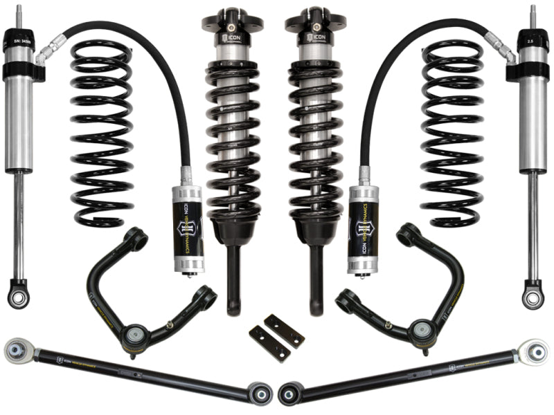 
  

ICON  - ICOK53064T - ICON 2010+ Toyota FJ/4Runner 0-3.5in Stage 4 Suspension System w/Tubular Uca - Shipped in Europe - Tuningsupply.com

