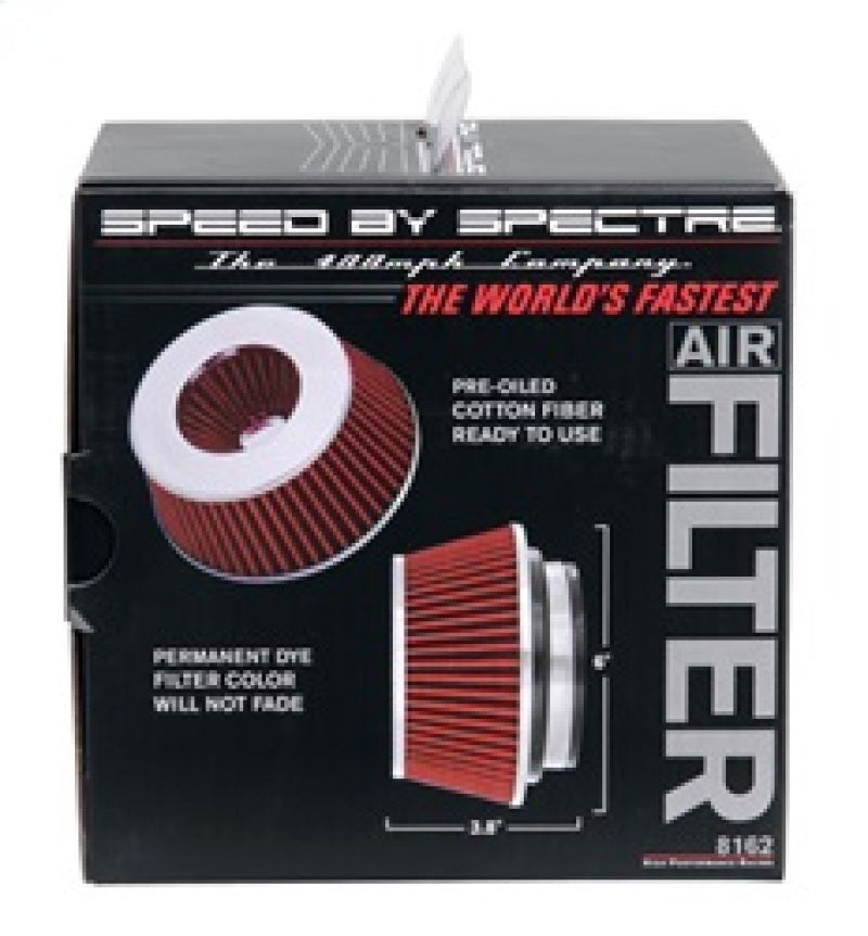 

Spectre 8162 - SPE8162 - Spectre Adjustable Conical Air Filter 2-1/2in. Tall (Fits 3in. / 3-1/2in. / 4in. Tubes) - Red - Shipped in Europe - Tuningsupply.com
