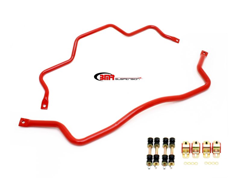 

BMR Suspension SB026R - BMRSB026R - BMR 93-02 F-Body Front & Rear Sway Bar Kit w/ Bushings - Red - Shipped in Europe - Tuningsupply.com

