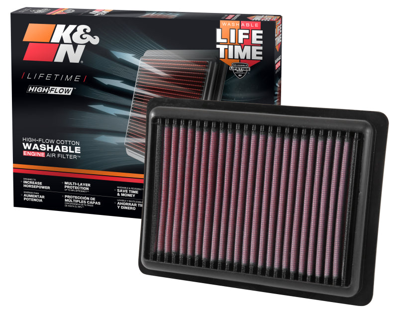 

K&N Engineering 33-5043 - KNN33-5043 - K&N 16-18 Chevrolet Spark L4-1.4L F/I Replacement Drop In Air Filter - Shipped in Europe - Tuningsupply.com
