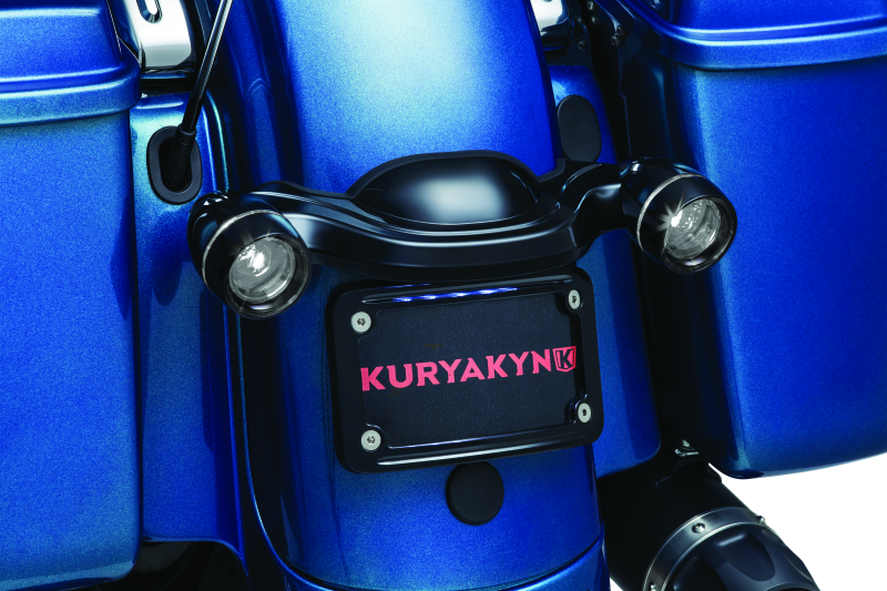 Kuryakyn Deep Dish Bezel For Bullet Turn Signals Smoke Lens Gloss Black-tuningsupply.com