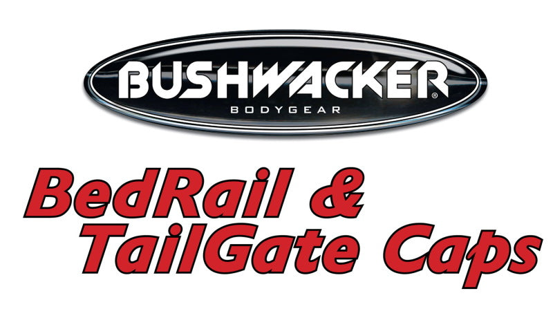 Bushwacker 07-13 GMC Sierra 1500 Fleetside Bed Rail Caps 69.3in Bed - Black-tuningsupply.com