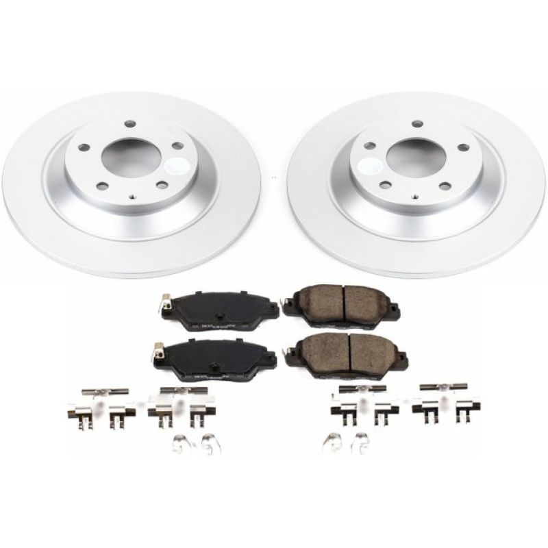 Power Stop 16-18 Mazda CX-5 Rear Z17 Evolution Geomet Coated Brake Kit-tuningsupply.com