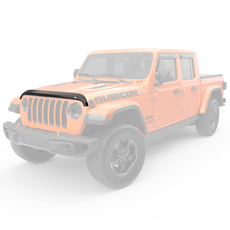 EGR Jeep 2018+ Wrangler / 2020+ Gladiator Superguard Hood Shield - Dark Smoke (305251)-tuningsupply.com