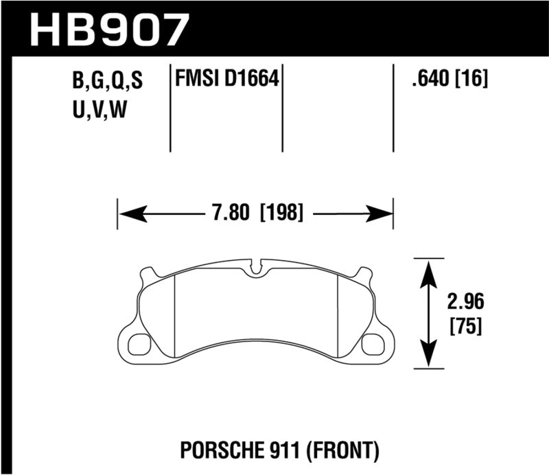 

Hawk Performance HB907B.640 - HAWKHB907B.640 - Hawk 2016 Porsche 911 Carrera S HPS 5.0 Front Brake Pads - Shipped in Europe - Tuningsupply.com
