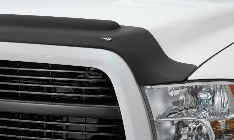 AVS 09-18 Dodge RAM 1500 (Excl. Sport Models) Aeroskin II Textured Low Profile Hood Shield - Black-tuningsupply.com