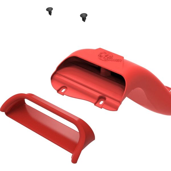 aFe Rapid Induction Dynamic Air Scoop 2021+ Ford F-150V6/V8 - Red-tuningsupply.com