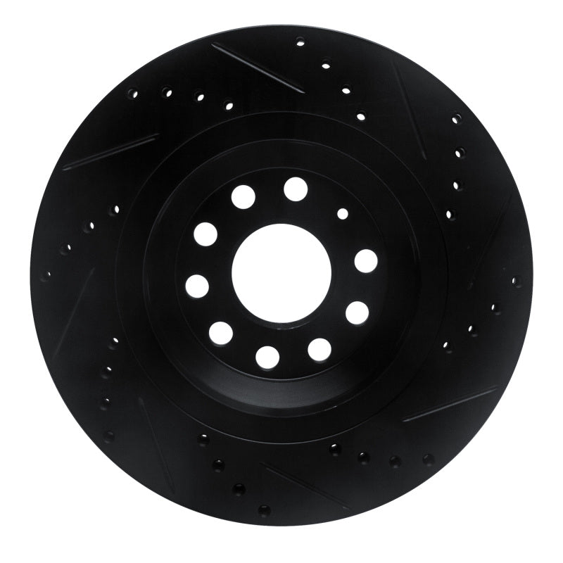 

R1 Concepts 633-74030L - RNC633-74030L - R1 15-25 Volkswagen GTI Rear Left Drilled & Slotted Black Brake Rotor - Shipped in Europe - Tuningsupply.com
