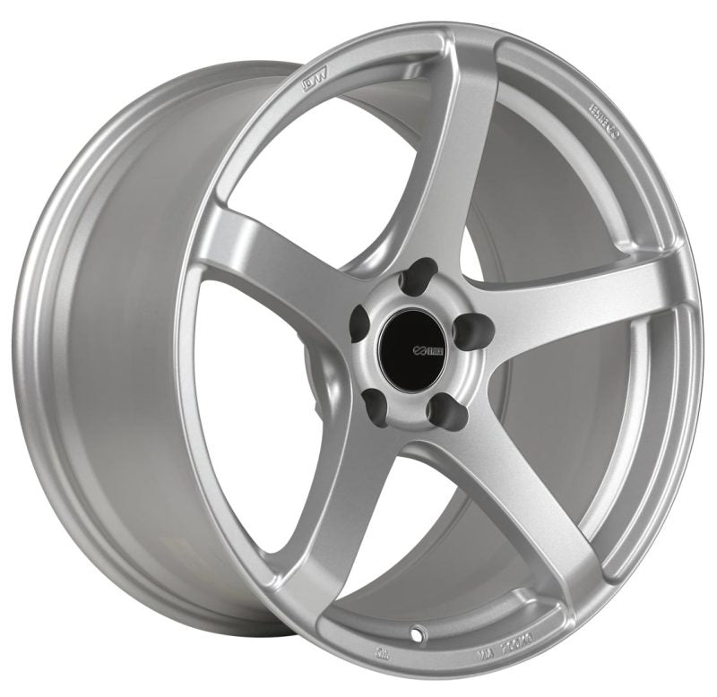 Enkei Kojin 17x9 45mm Offset 5x114.3 Bolt Pattern 72.6mm Bore Dia Matte Silver Wheel-tuningsupply.com