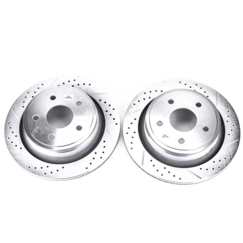 Power Stop 07-09 Chrysler Aspen Rear Evolution Drilled & Slotted Rotors - Pair-tuningsupply.com