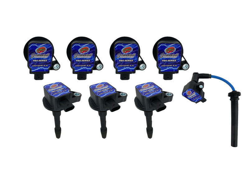 

Granatelli Motor Sports 28-1818CP - GMS28-1818CP - Granatelli 18-23 Ford 5.0L 4V Pro Series Coil-On-Plug Wire Conn Kit w/Coil Packs (60K Volts) - Shipped in Europe - Tuningsupply.com
