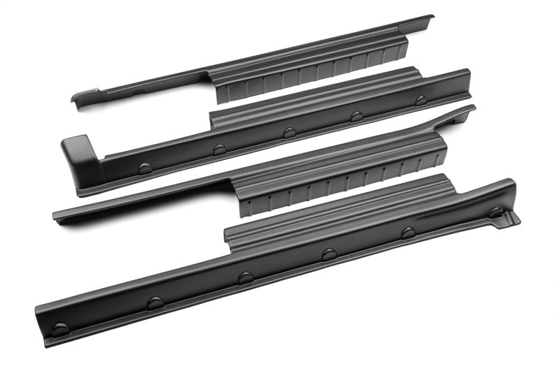 Bushwacker 07-21 Toyota Tundra CrewMax Trail Armor Rocker Panel 4pc - Tex. Black-tuningsupply.com