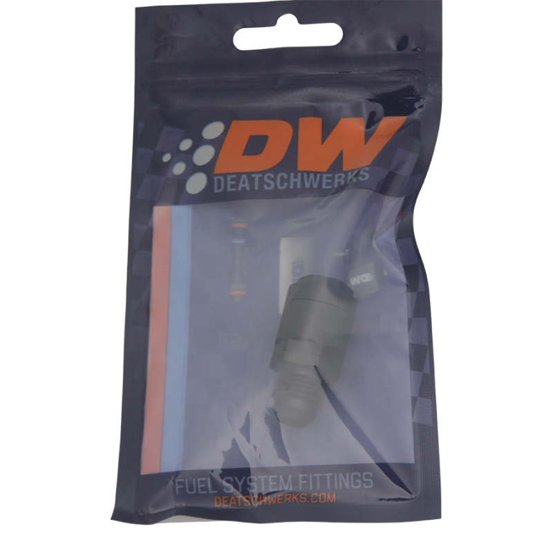 

DeatschWerks 6-02-0121-B - DWK6-02-0121-B - DeatschWerks 6AN Male Flare to 5/16in Female EFI Quick Connect Adapter - Anodized Matte Black - Shipped in Europe - Tuningsupply.com
