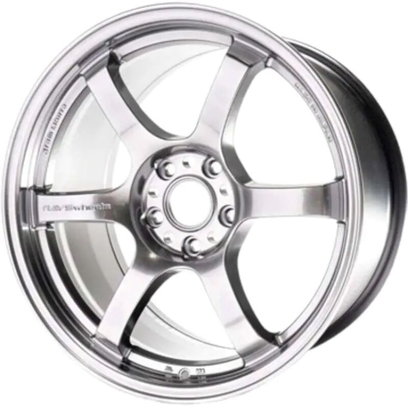 Gram Lights 57DR 15x8 / +35mm / 4-100 Grace Silver Wheel-tuningsupply.com