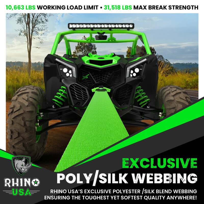 

Rhino USA RG-TS3X20-GRN - RSARG-TS3X20-GRN - Rhino USA Recovery Tow Strap 3Inx20Ft (Green) - Shipped in Europe - Tuningsupply.com
