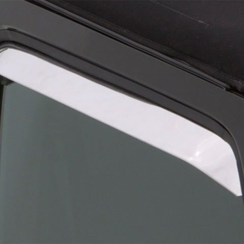 AVS 80-96 Ford Bronco (Installs w/Screws) Ventshade Window Deflectors 2pc - Stainless-tuningsupply.com