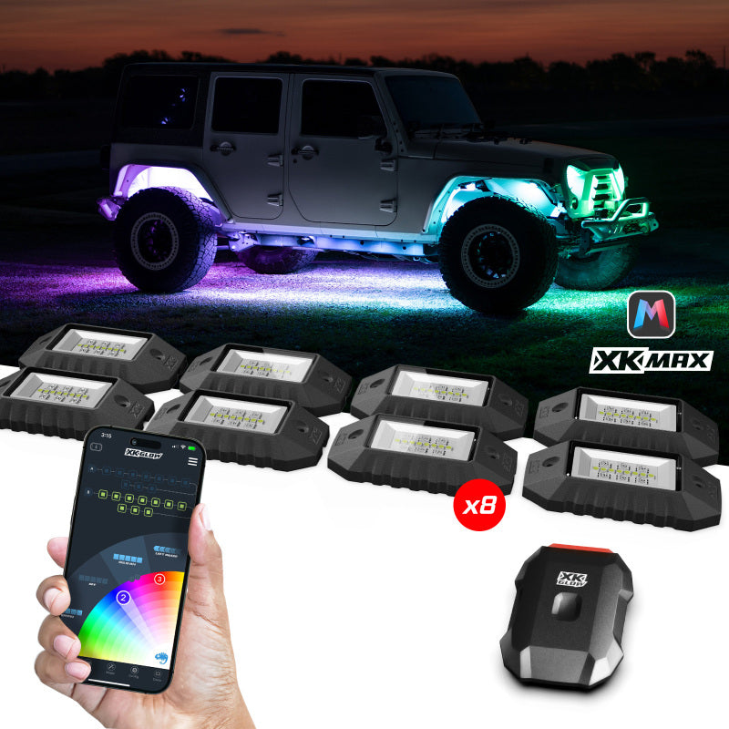 
    

XKGLOW MX-ROCK-ADV - XKGMX-ROCK-ADV - XK Glow RGBW 8pc Addressable LED Rock Light Kit - Shipped in Europe - Tuningsupply.com

  