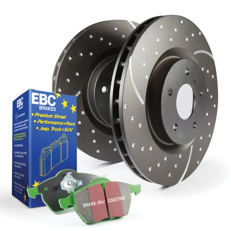 

EBC S3KF1332 - EBCS3KF1332 - EBC S3 Kits Greenstuff Pads and GD Rotors - Shipped in Europe - Tuningsupply.com
