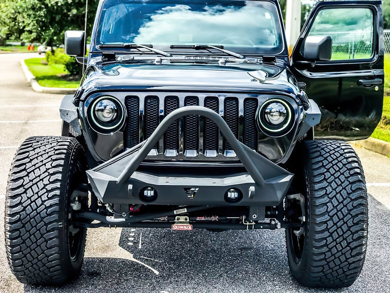 Oracle Oculus Bi-LED Projector Headlights for Jeep JL/Gladiator JT - Matte Blk - 5500K SEE WARRANTY-tuningsupply.com