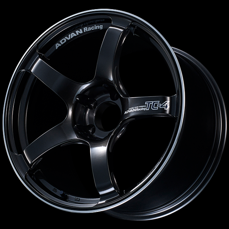 Advan TC4 18x9 +25mm 5x112 Racing Black Gunmetallic and Ring Wheel-tuningsupply.com