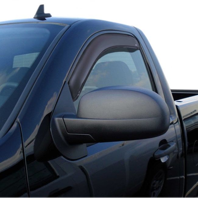 AVS 07-13 Chevy Silverado 1500 Standard Cab Ventvisor In-Channel Window Deflectors 2pc - Smoke-tuningsupply.com