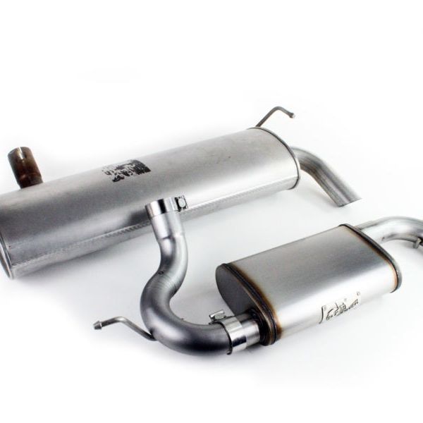 aFe MACHForce XP 07-17 Jeep Wrangler V6-3.6/3.8L 409 SS 2.5in Axle-Back Exhaust-tuningsupply.com