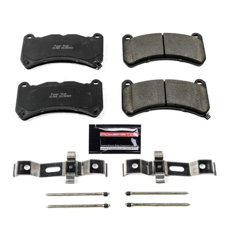 Power Stop 13-14 Ford Mustang Front Z23 Evolution Sport Brake Pads w/Hardware-tuningsupply.com