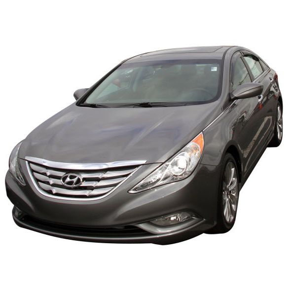 AVS 11-14 Hyundai Sonata (New Body Style) Ventvisor Outside Mount Window Deflectors 4pc - Smoke-tuningsupply.com