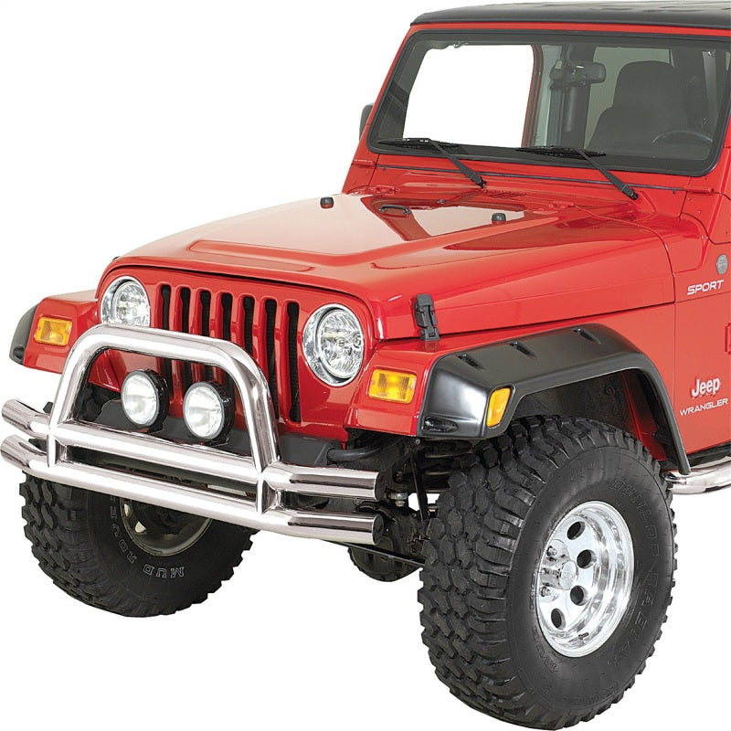 

Rugged Ridge  - RUG11563.01 - Rugged Ridge 3-In Double Tube Front Bumper SS 76-06 Models - Shipped in Europe - Tuningsupply.com
