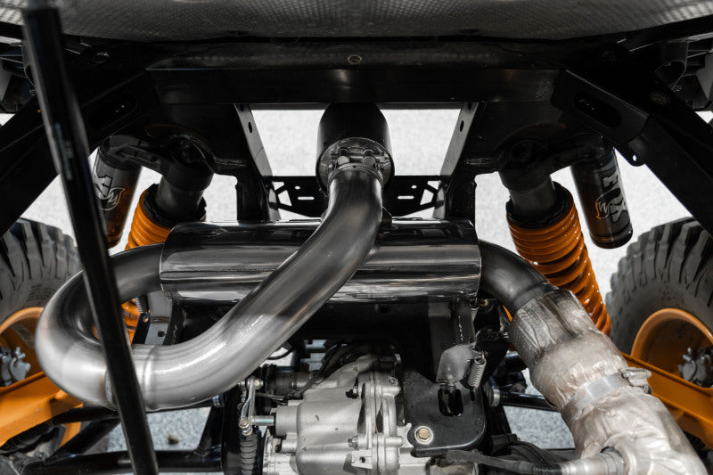 MBRP 21-22 Can-Am Commander 1000R Slip On Exhaust Center Exit - Performance Series-tuningsupply.com