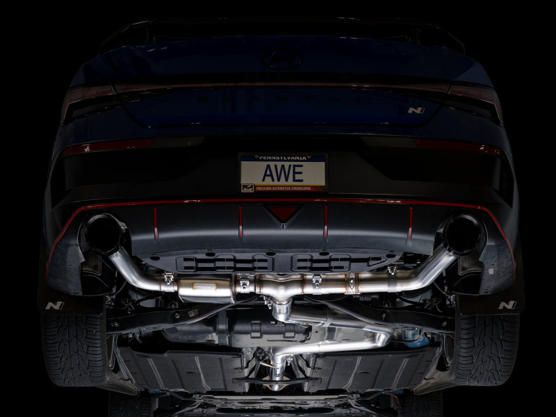 

AWE Tuning 3025-33237 - AWE3025-33237 - AWE Tuning 22-26 Hyundai Elantra N SwitchPath Cat-Back Exhaust - Diamond Black Tips - Shipped in Europe - Tuningsupply.com
