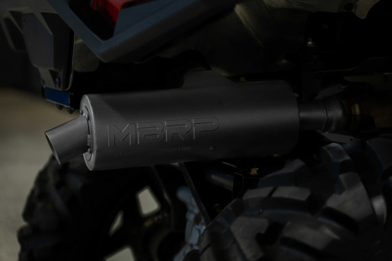 MBRP 01-05 Polaris Sportsman 400 / 06-07 Sportsman 450 Slip-On Combination Exhaust w/Sport Muffler-tuningsupply.com