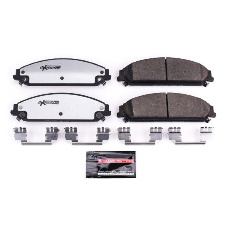 Power Stop 13-14 Chrysler 200 Front Z26 Extreme Street Brake Pads w/Hardware-tuningsupply.com