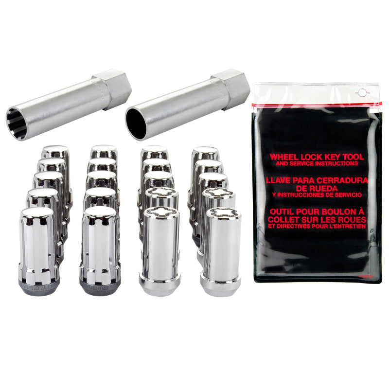 

McGard 65540 - MCG65540 - McGard SplineDrive Tuner 5 Lug Install Kit w/Locks & Tool (Cone) 1/2-20 / 13/16 Hex - Chrome - Shipped in Europe - Tuningsupply.com
