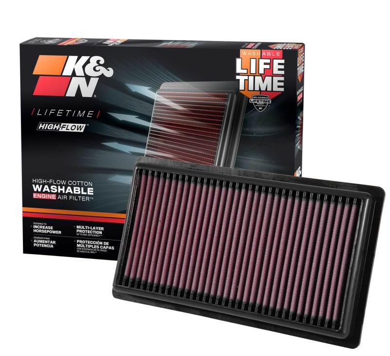 

K&N Engineering 33-3080 - KNN33-3080 - K&N 16-18 Toyota C-HR L4-1.2L F/l Replacement Drop In Air Filter - Shipped in Europe - Tuningsupply.com
