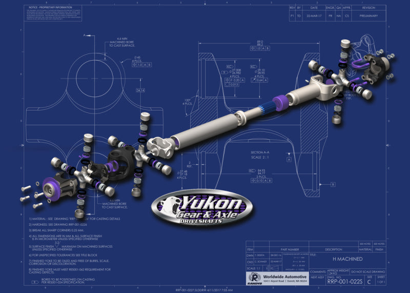 

Yukon Gear & Axle YDS024 - YUKYDS024 - Yukon Gear Heavy Duty Driveshaft for 12-16 Jeep JK Rear 4-Door A/T Only - Shipped in Europe - Tuningsupply.com
