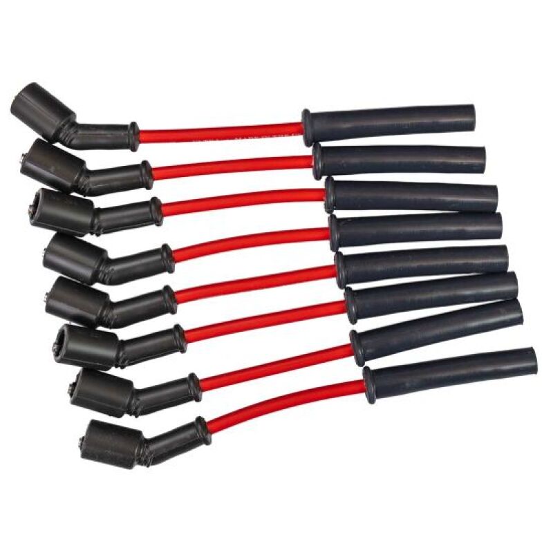 

Moroso 52036 - MOR52036 - Moroso 97-13 Chevy Corvette 5.7L/6.0L/6.2L Ultra 350 8mm Multi-Angle Boot Spark Plug Wire Set - Red - Shipped in Europe - Tuningsupply.com
