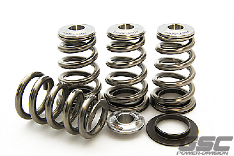 GSC P-D Mitsubishi 4G63T Extreme Pressure Conical Valve Spring and Ti Retainer Kit-tuningsupply.com