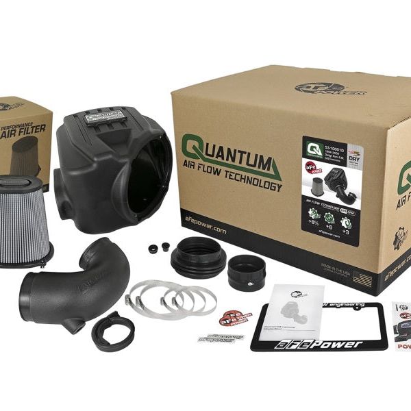 aFe Quantum Pro DRY S Cold Air Intake System 94-02 Dodge Cummins L6-5.9L - Dry-tuningsupply.com