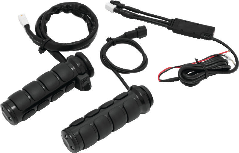 Kuryakyn Heated ISO Grips Throttle-By-Wire Gloss Black-tuningsupply.com