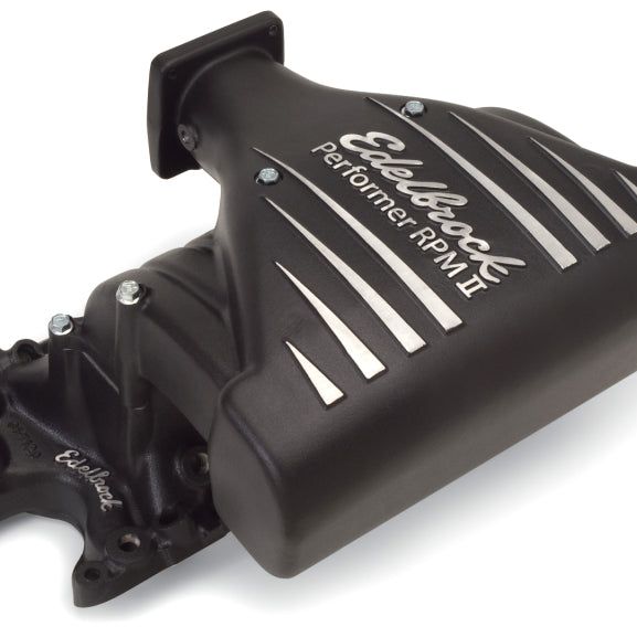 Edelbrock Intake Manifold Ford Mustang 5 0L Performer RPM II Manifold Black Finish-tuningsupply.com