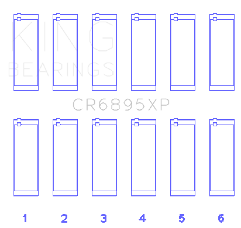 
  

King Engine Bearings GCR6895XP - KINGCR6895XP - King Engine Bearings Ford EcoBoost 3.5L V6 Connecting Rod Bearing Set (Set of 6) - Shipped in Europe - Tuningsupply.com

