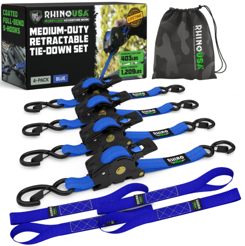 

Rhino USA TD-RSRE1X10-2BLU - RSATD-RSRE1X10-2BLU - Rhino USA Retractable Ratchet Straps (2Pk 1Inx10Ft) Blue - Shipped in Europe - Tuningsupply.com
