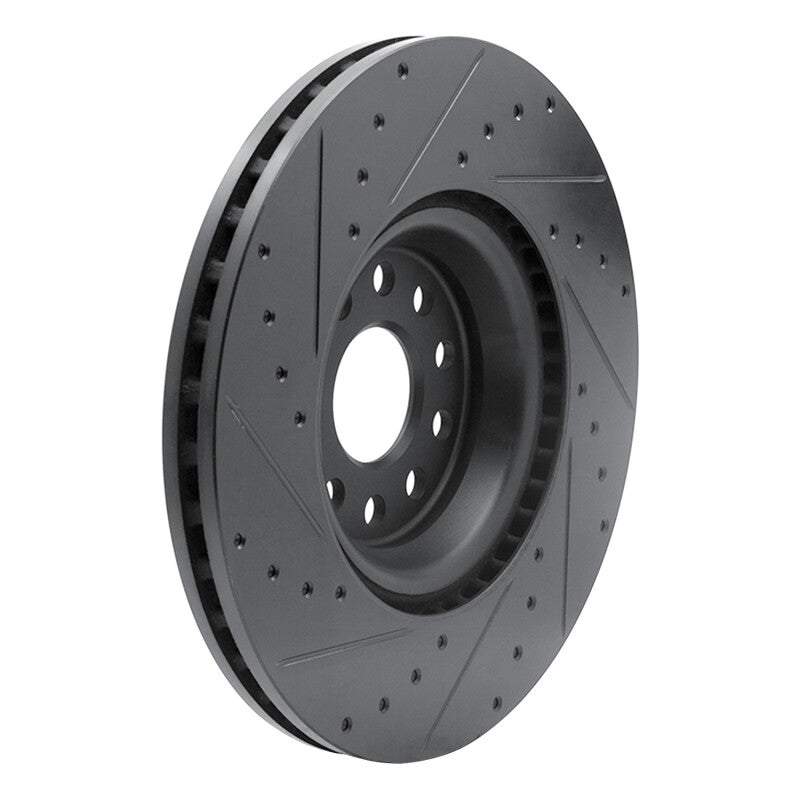 

R1 Concepts 633-74034R - RNC633-74034R - R1 2022+ Volkswagen GTI Mk 8 Front Right Drilled & Slotted Black Brake Rotor - Shipped in Europe - Tuningsupply.com
