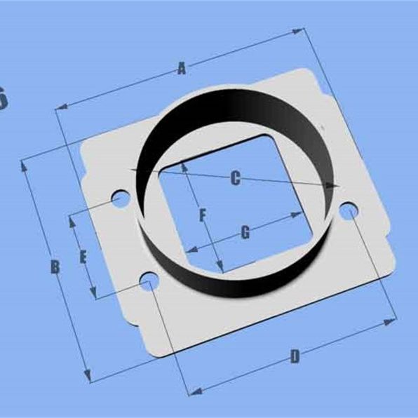 Vibrant MAF SenAdapter Plate Toyota w/ Bosch MAF Sensuse w/ 3in ID filteronly-Flanges-Vibrant-VIB1996-SMINKpower Performance Parts